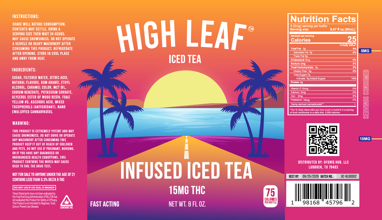 High Leaf™ Iced Tea | 15mg THC